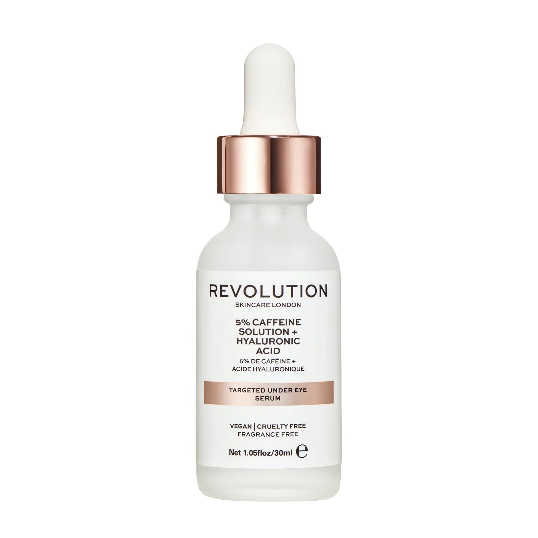 Revolution Skincare Targeted Under Eye Serum 5% Caffeine Solution + Hyaluronic Acid 30ml