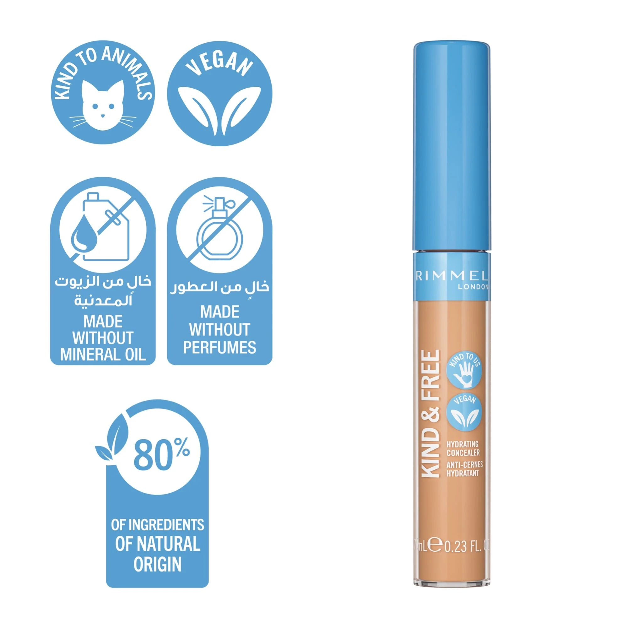 Rimmel KIND & FREE Hydrating Concealer 7ml - Image 2