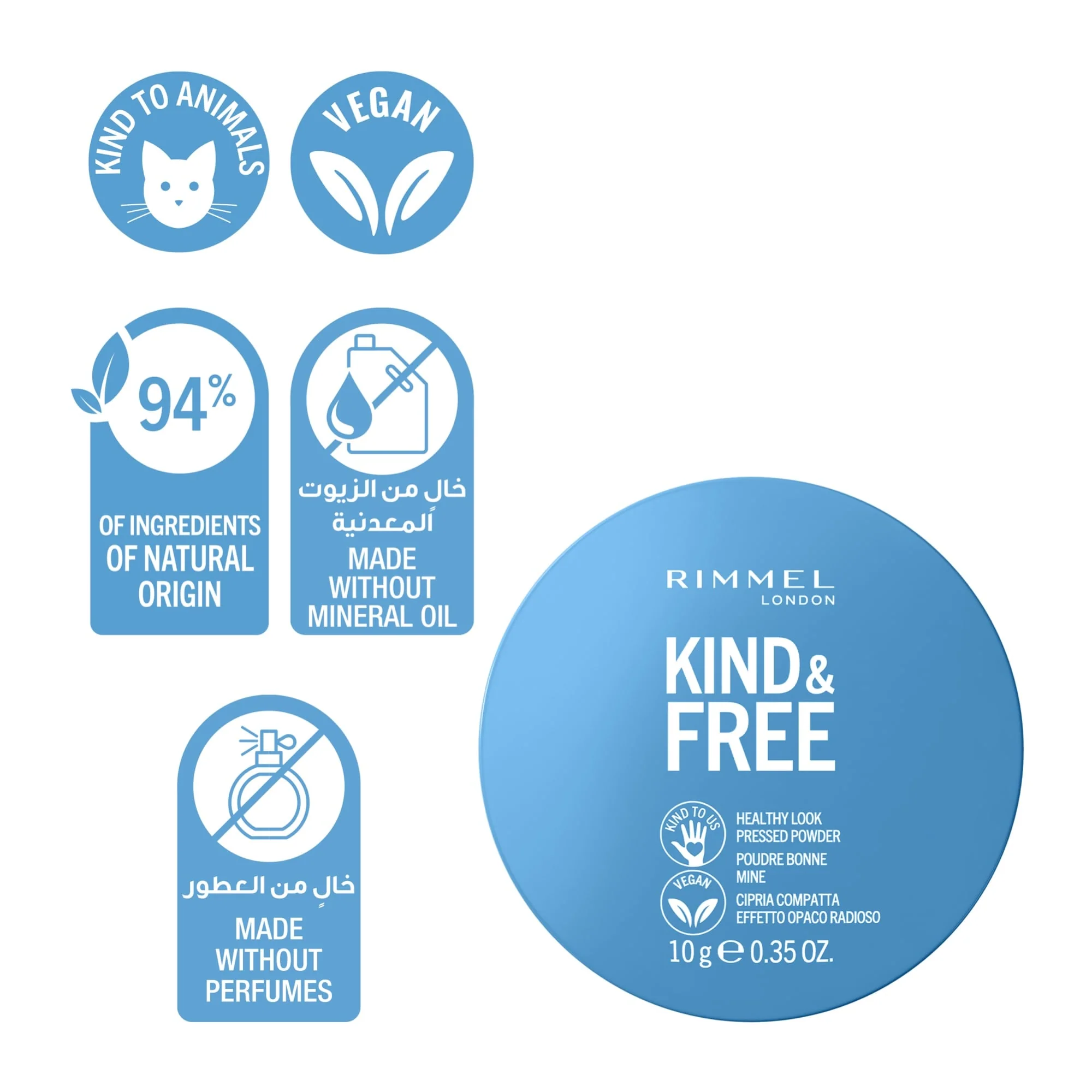Rimmel KIND & FREE Pressed Powder 10g - Image 10