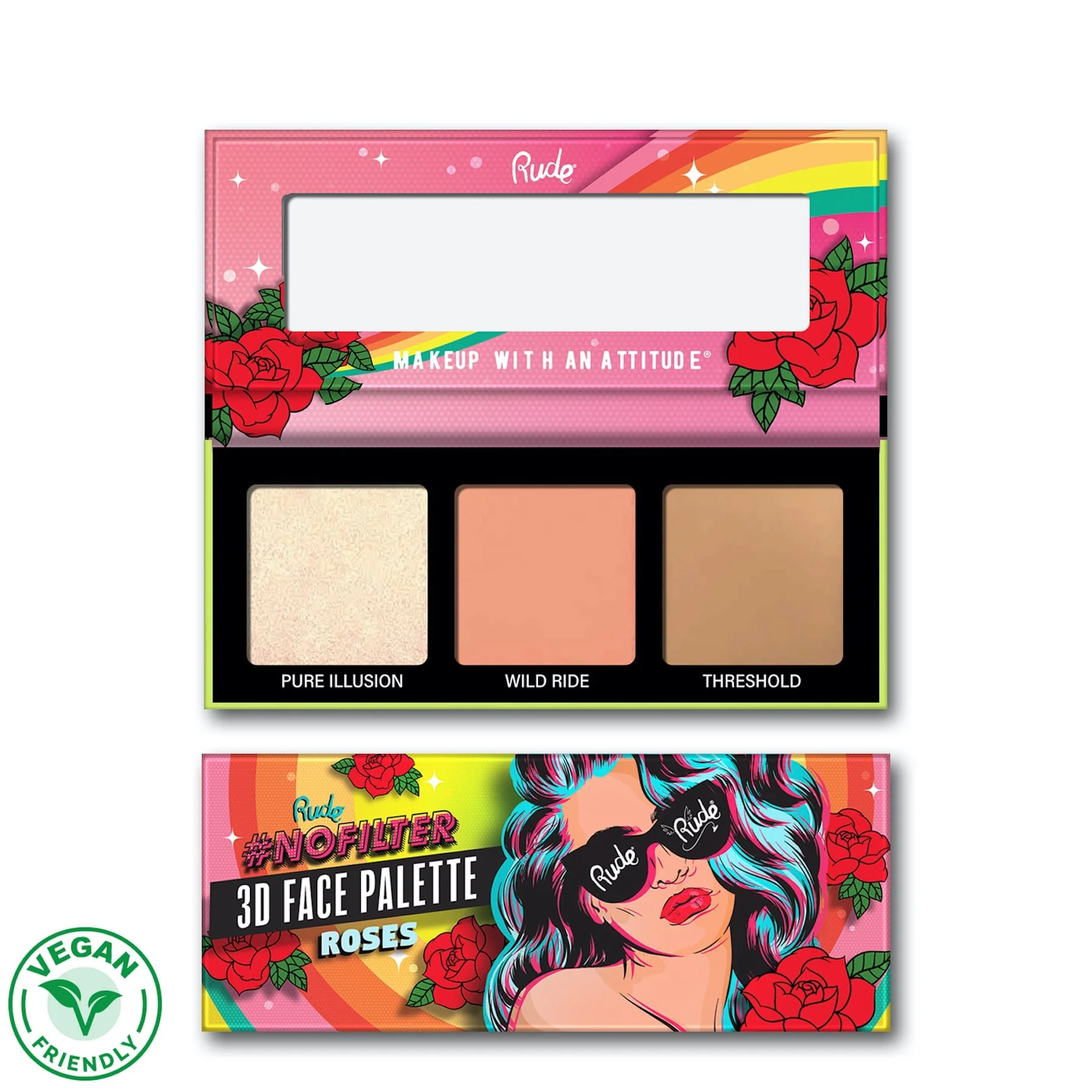 Rude NoFilter 3D Palette 9.9g - Image 2