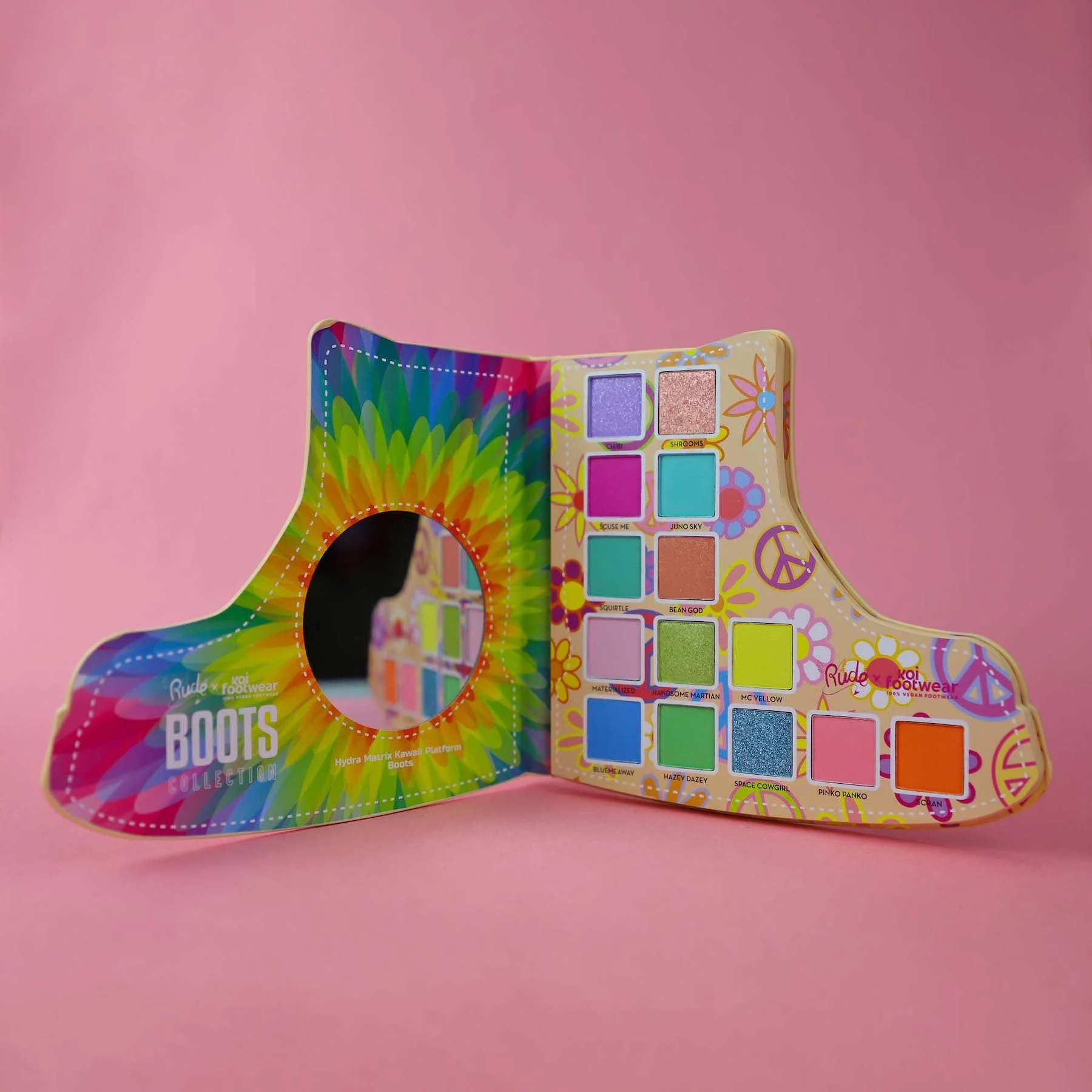 Rude Rude x Koi Footwear Boots Collection Eyeshadow Palette - 14 shades - Image 2