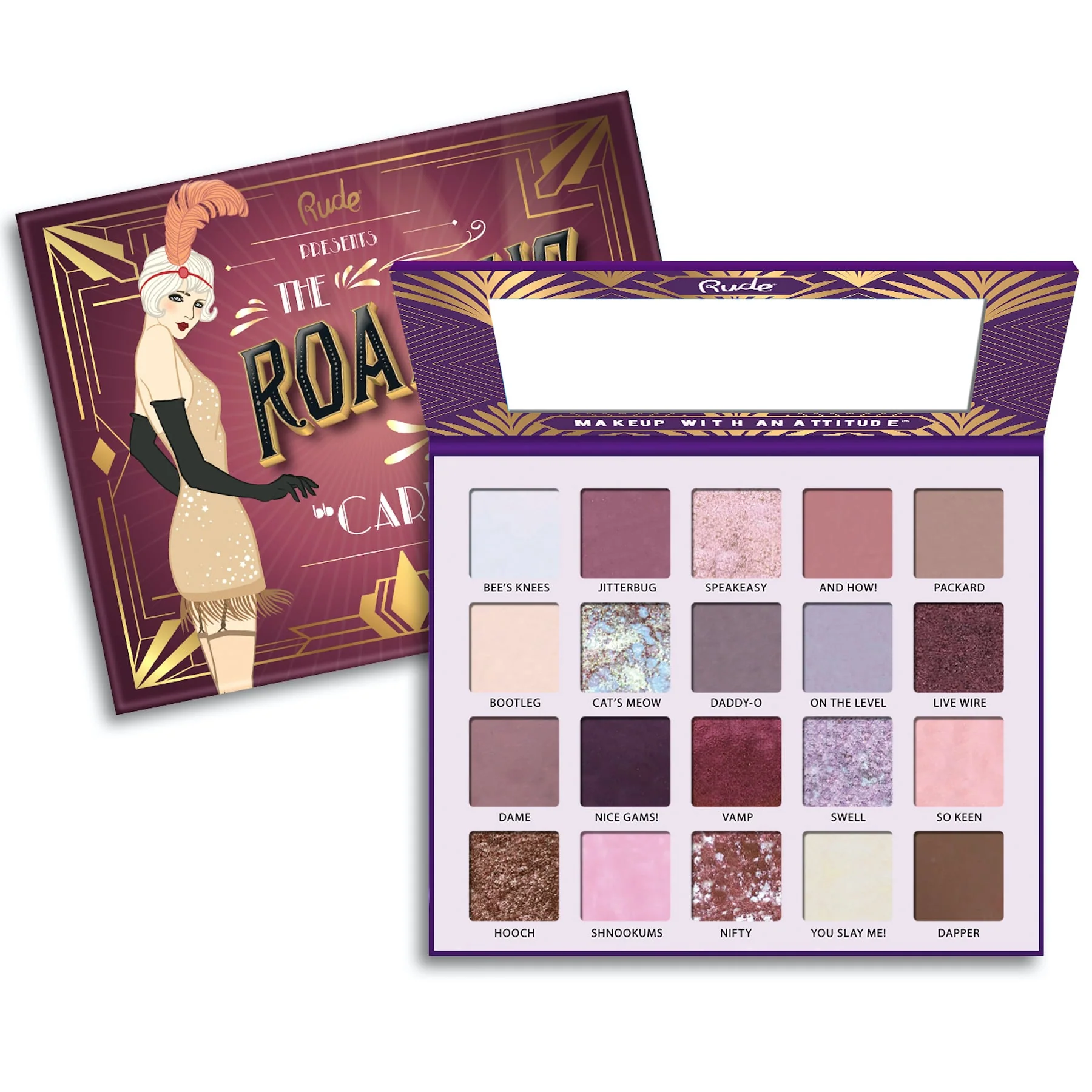 Rude The Roaring 20s Eyeshadow Palette - 20 shades
