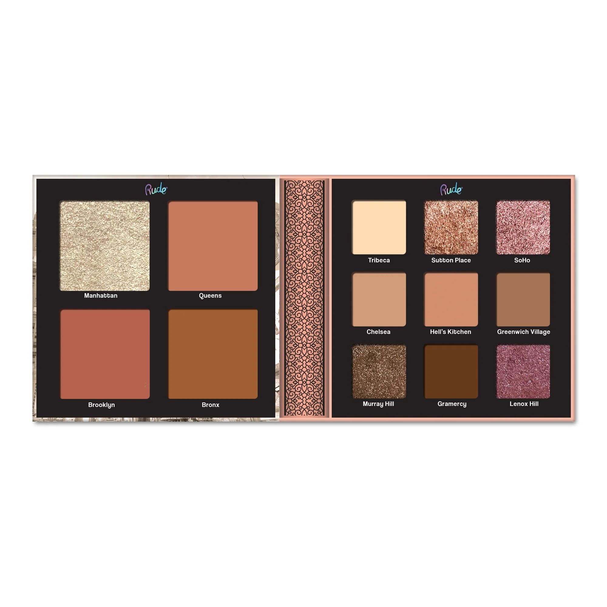Rude York Face & Eye Palette - 13 shades
