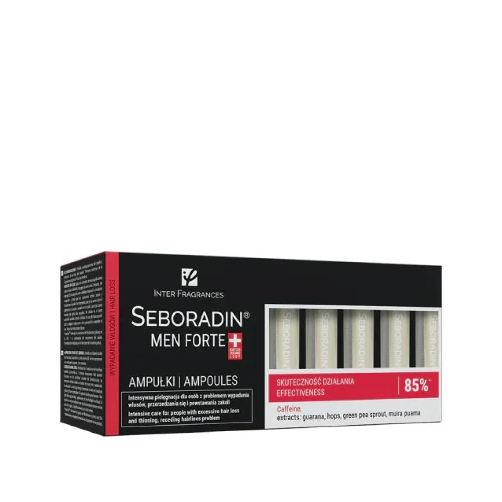 Seboradin Forte Ampoule for the treatment of hereditary baldness in men 5.5 ml