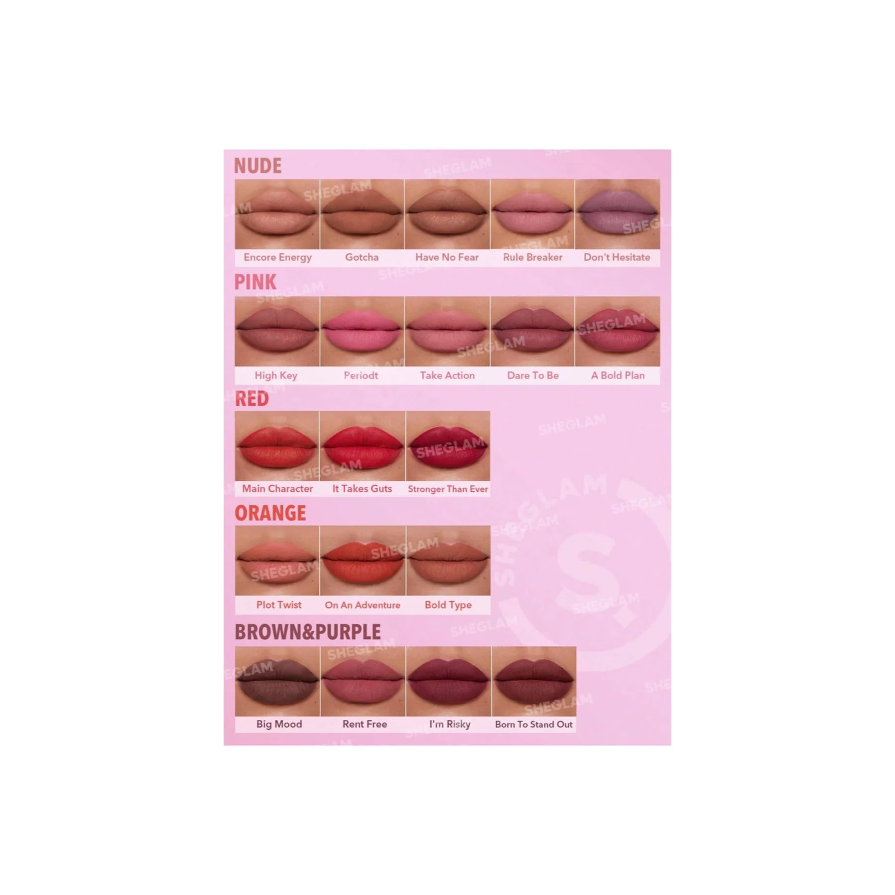Sheglam Dynamatte Boom Long-lasting Matte Lipstick - Image 46