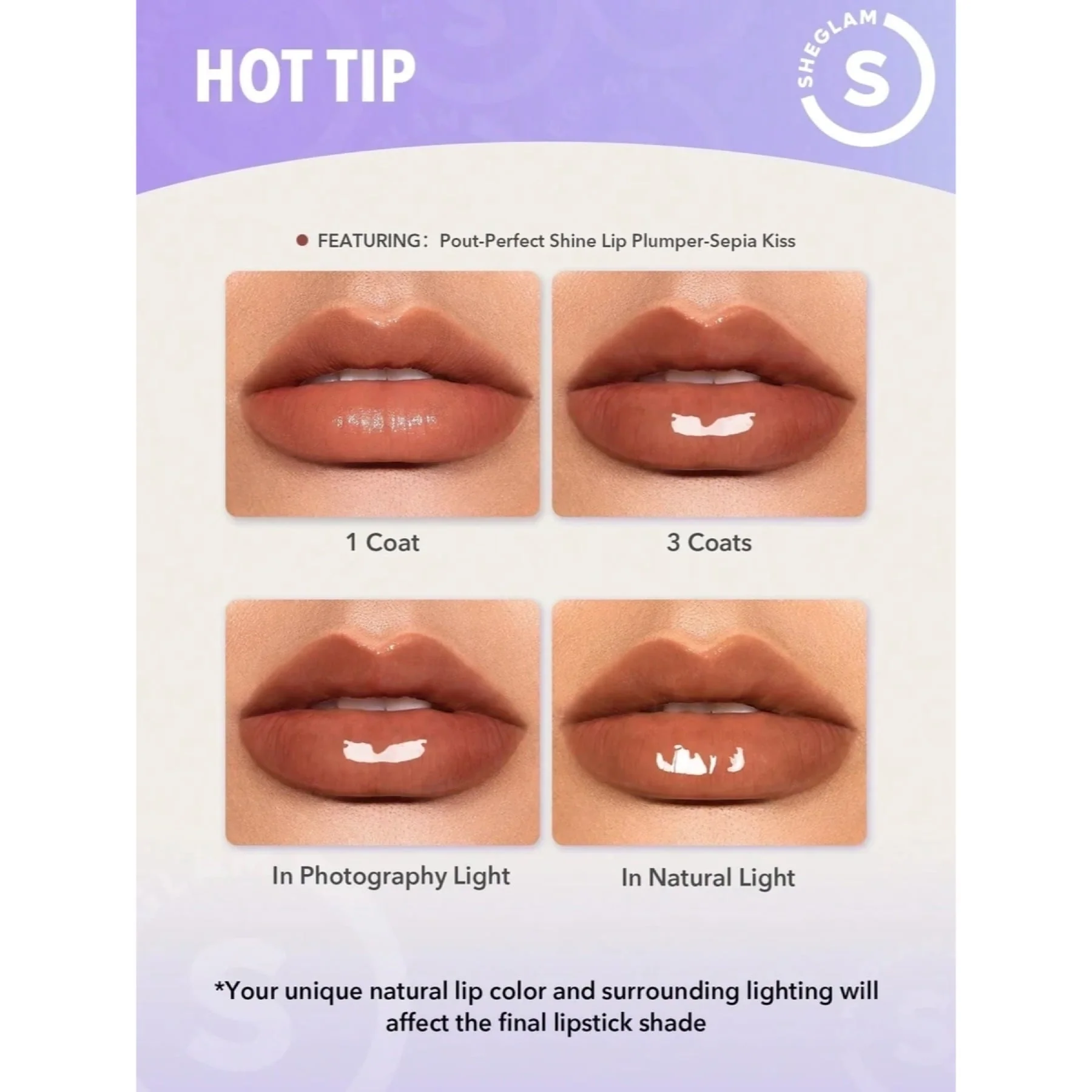 Sheglam Pout-Perfect Shine Lip Plumper - Image 90