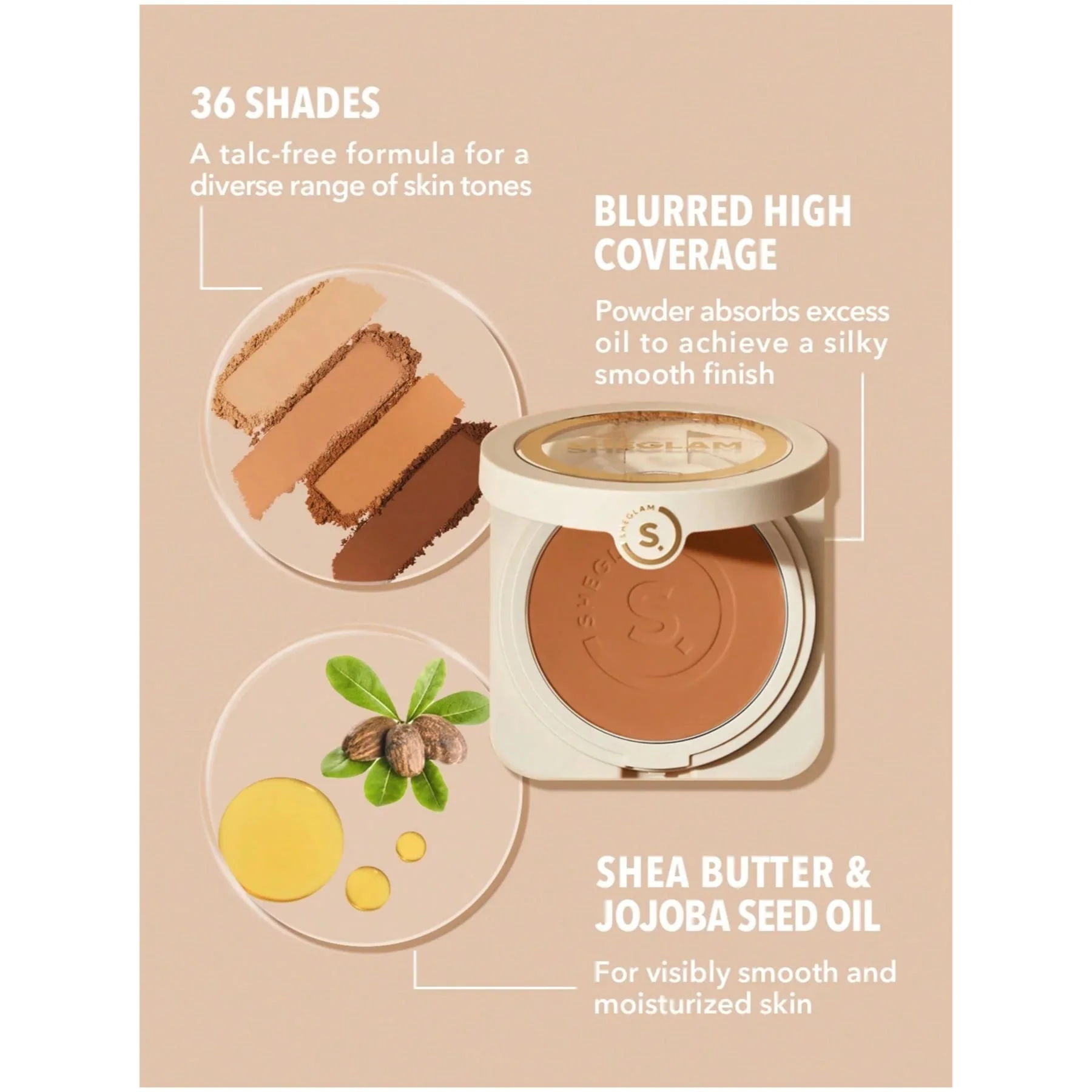 Sheglam Skin-Focus High Coverage Powder Foundation - Image 20