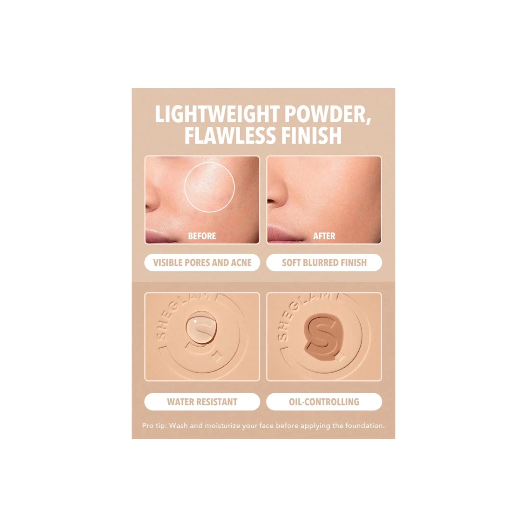 Sheglam Skin-Focus High Coverage Powder Foundation - Image 28