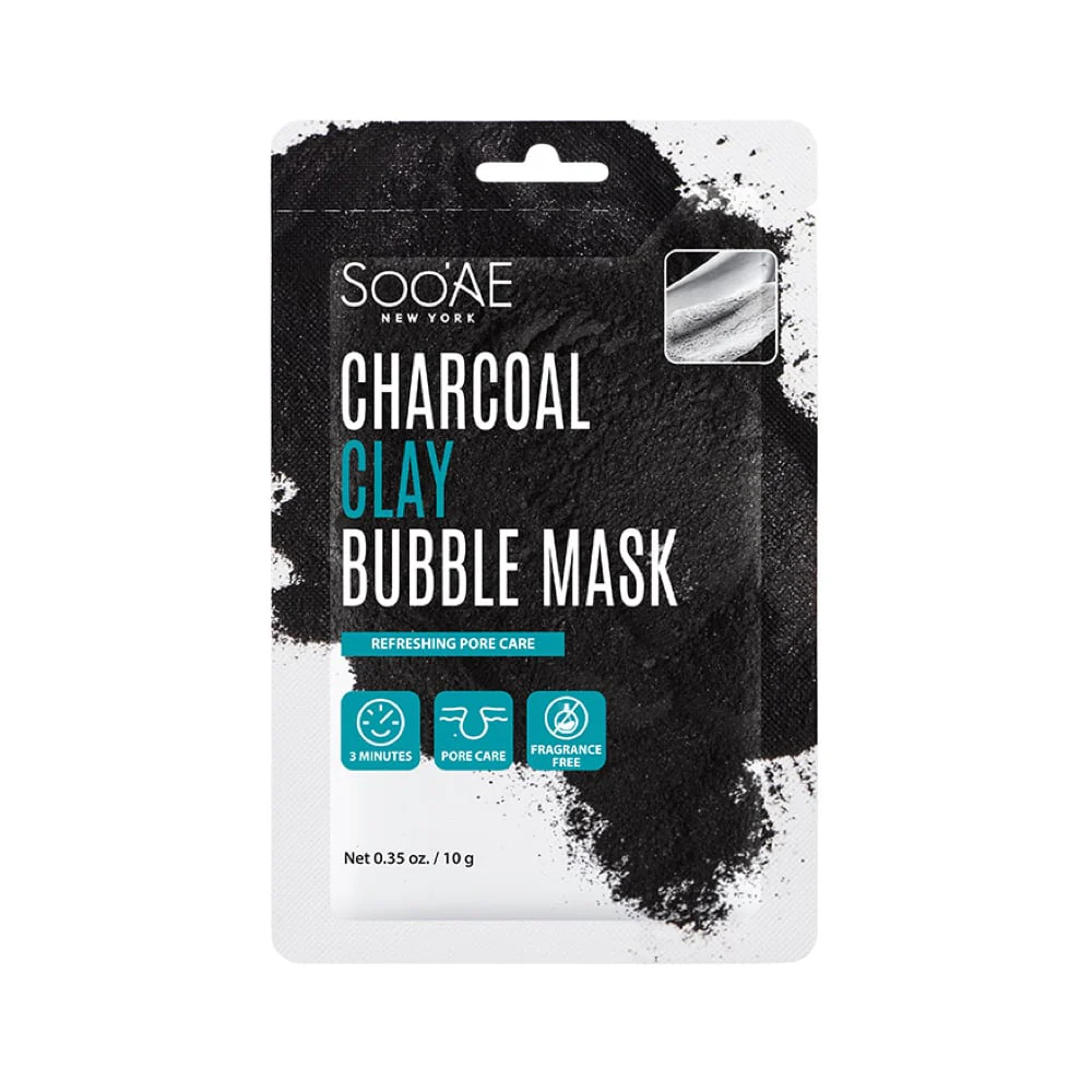 Soo'Ae Clay Exfoliating Bubble Mask Charcoal