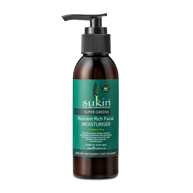 Sukin Nutrient Rich Face Moisturiser Super Greens 125ml