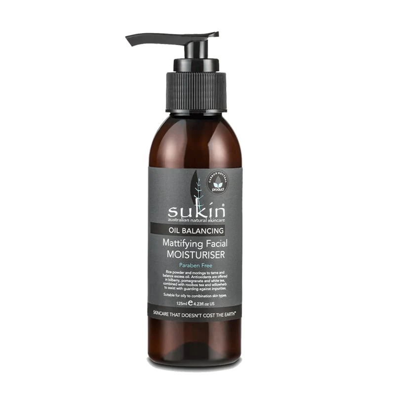 Sukin Oil Balancing Mattifying Face Moisturiser Cream 125ml