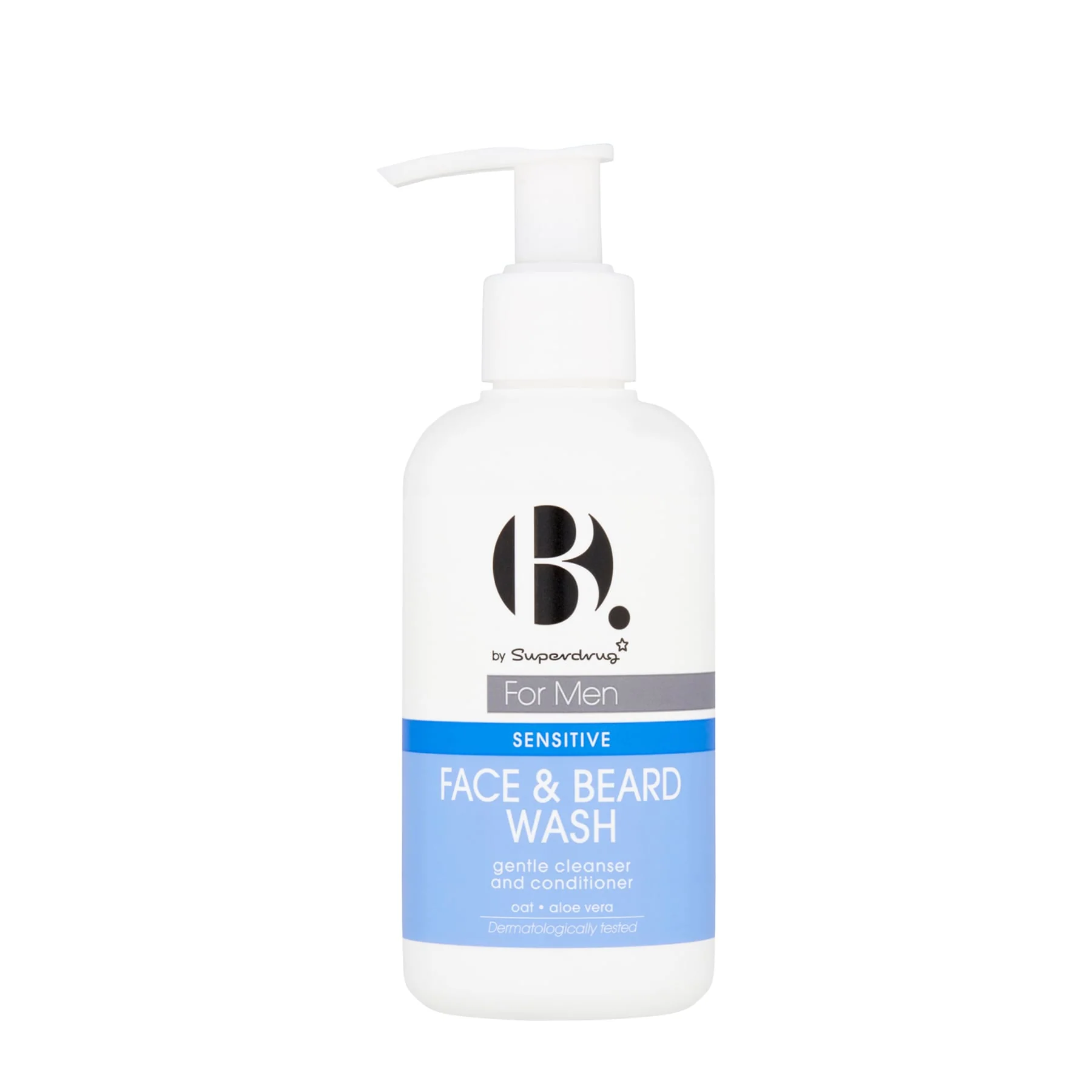Superdrug B. Men Sensitive Face & Beard Wash 200ml