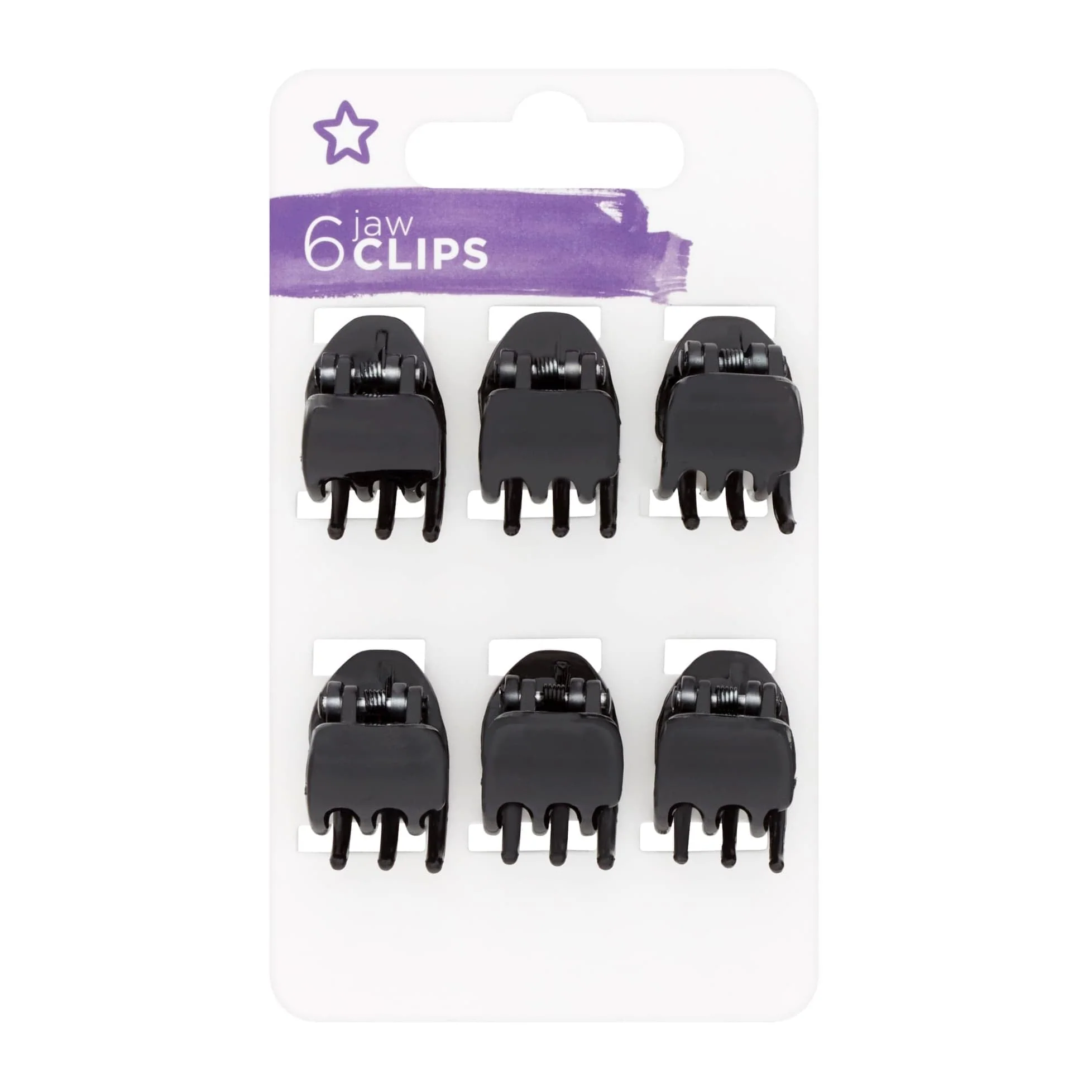 Superdrug Jaw Hair Clips 6pcs