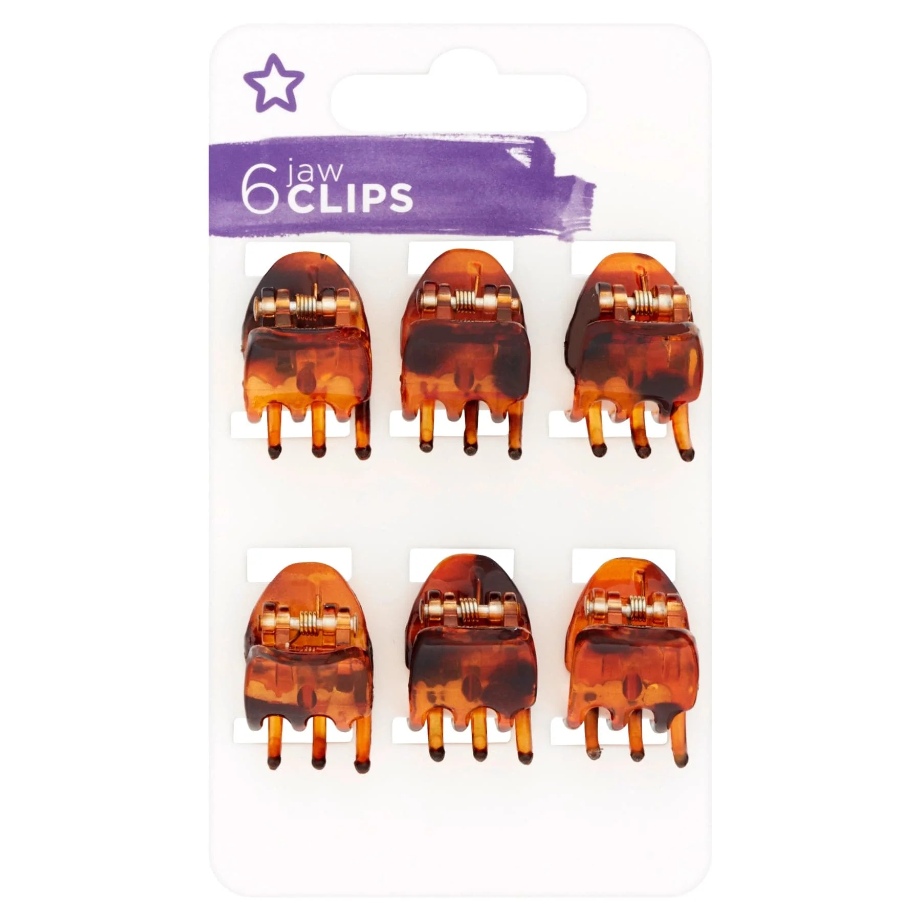 Superdrug Jaw Hair Clips 6pcs - Image 2