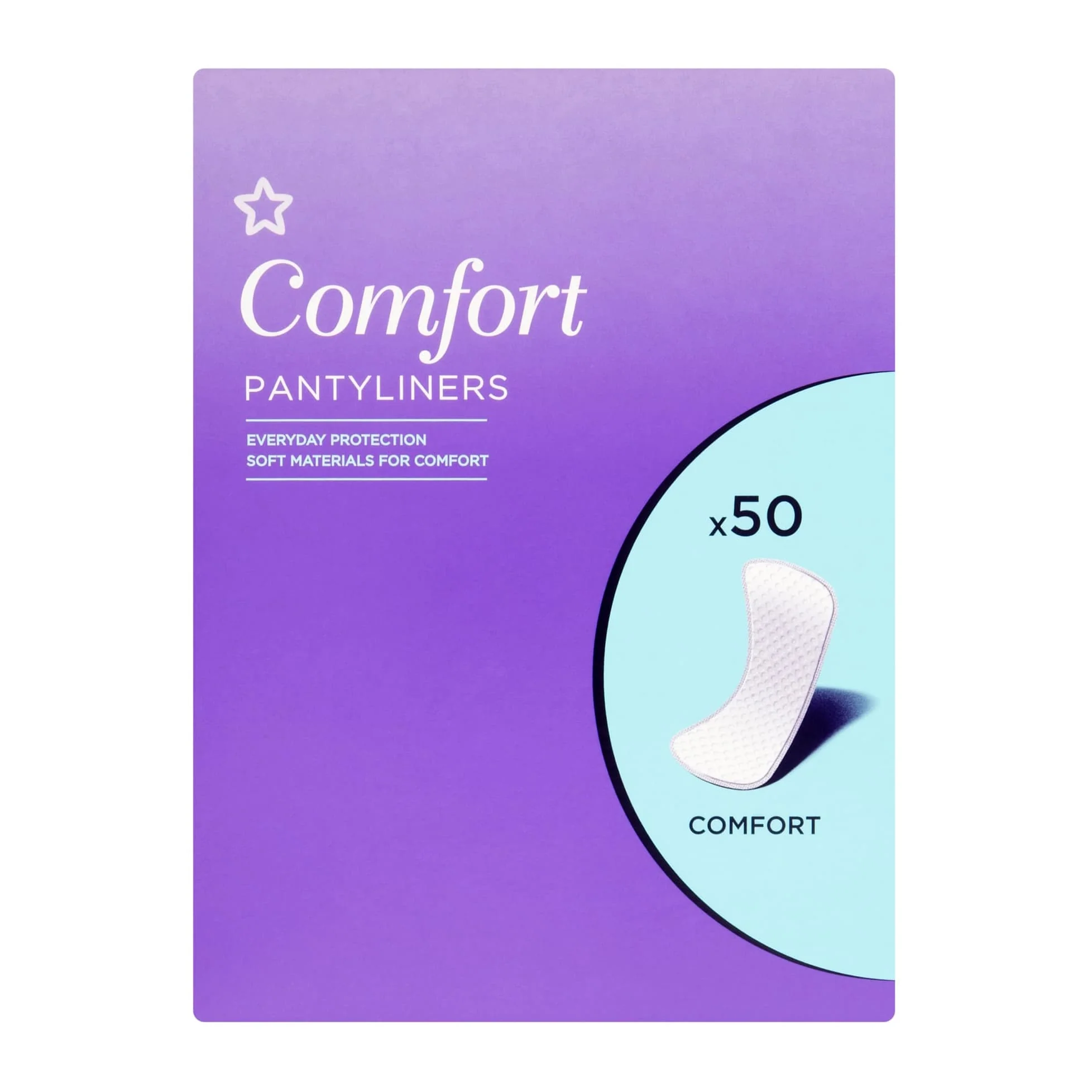 Superdrug Panty Liners Comfort 50pcs