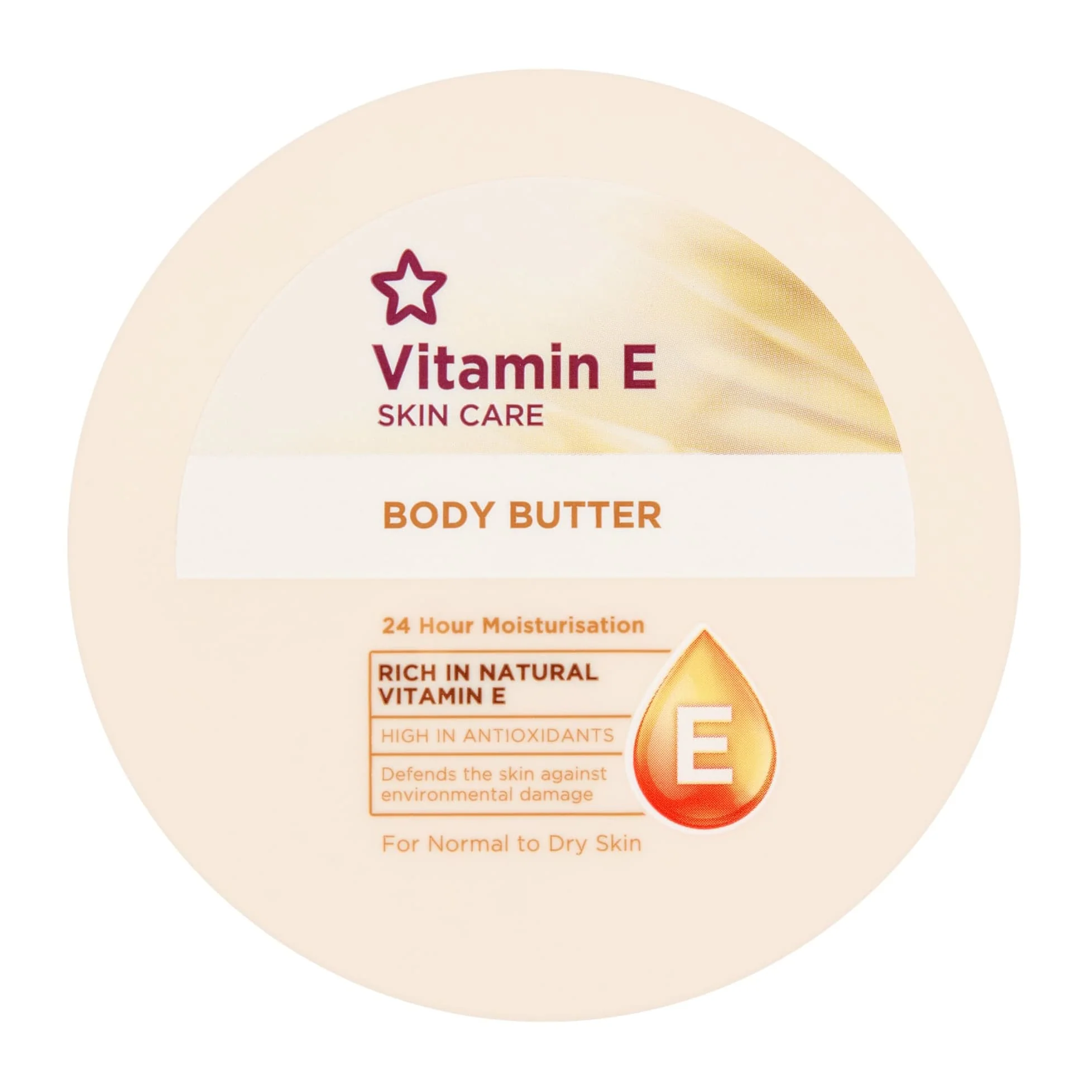Superdrug Vitamin E Nourishing Body Butter Moisturiser 200ml