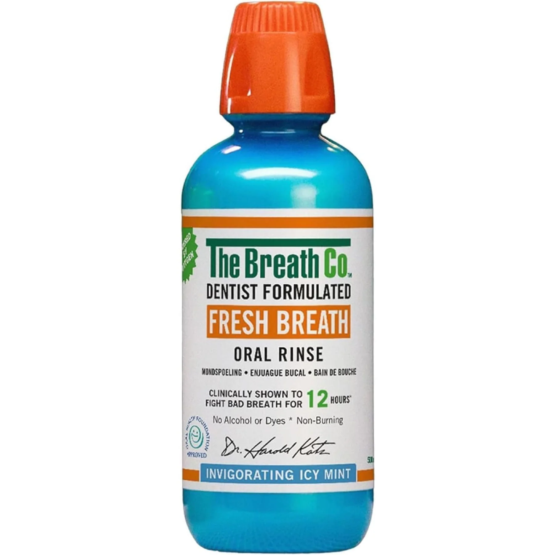 The Breath Co Fresh Breath Oral Rinse Icy Mint 473 ml
