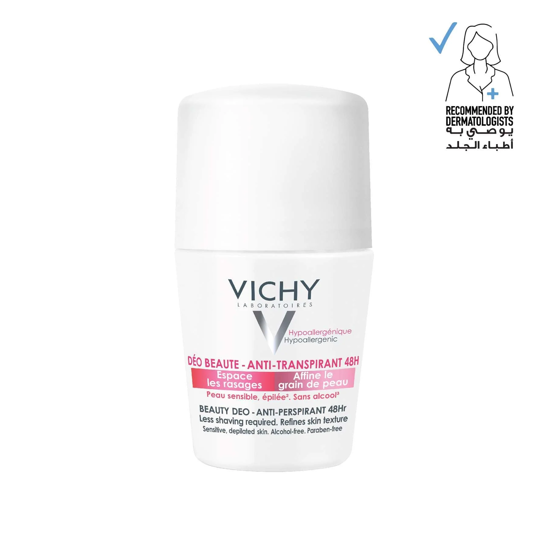 Vichy Anti Perspirant Beauty Deodorant Roll on, 50ml