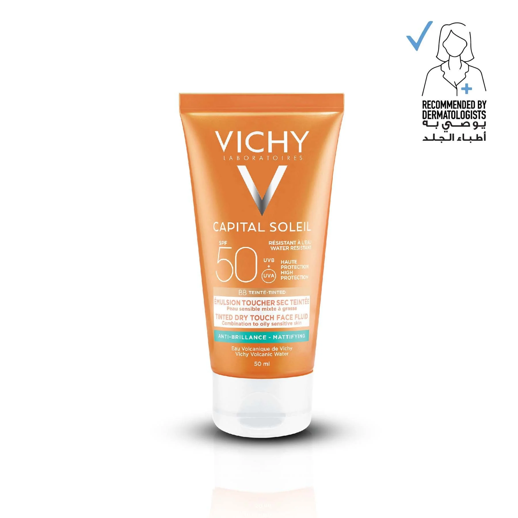 Vichy Capital Soleil Dry Touch Face Fluid Mattifying Spf50, 50ml