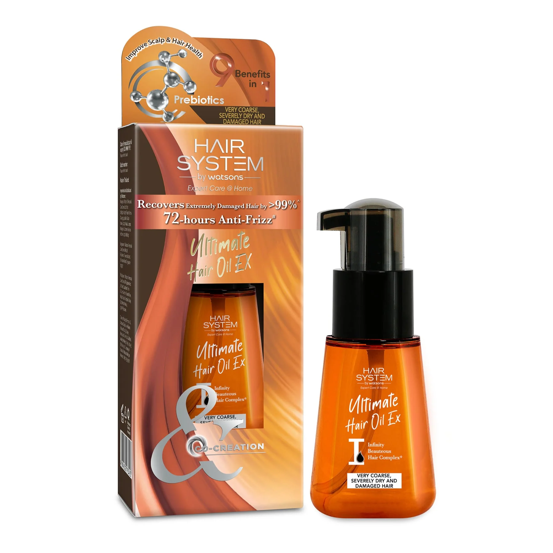 Watsons Hair Systems by Watsons Ultimate Hair Oil for Very Coarse, Dry And Damaged Hair 70ml