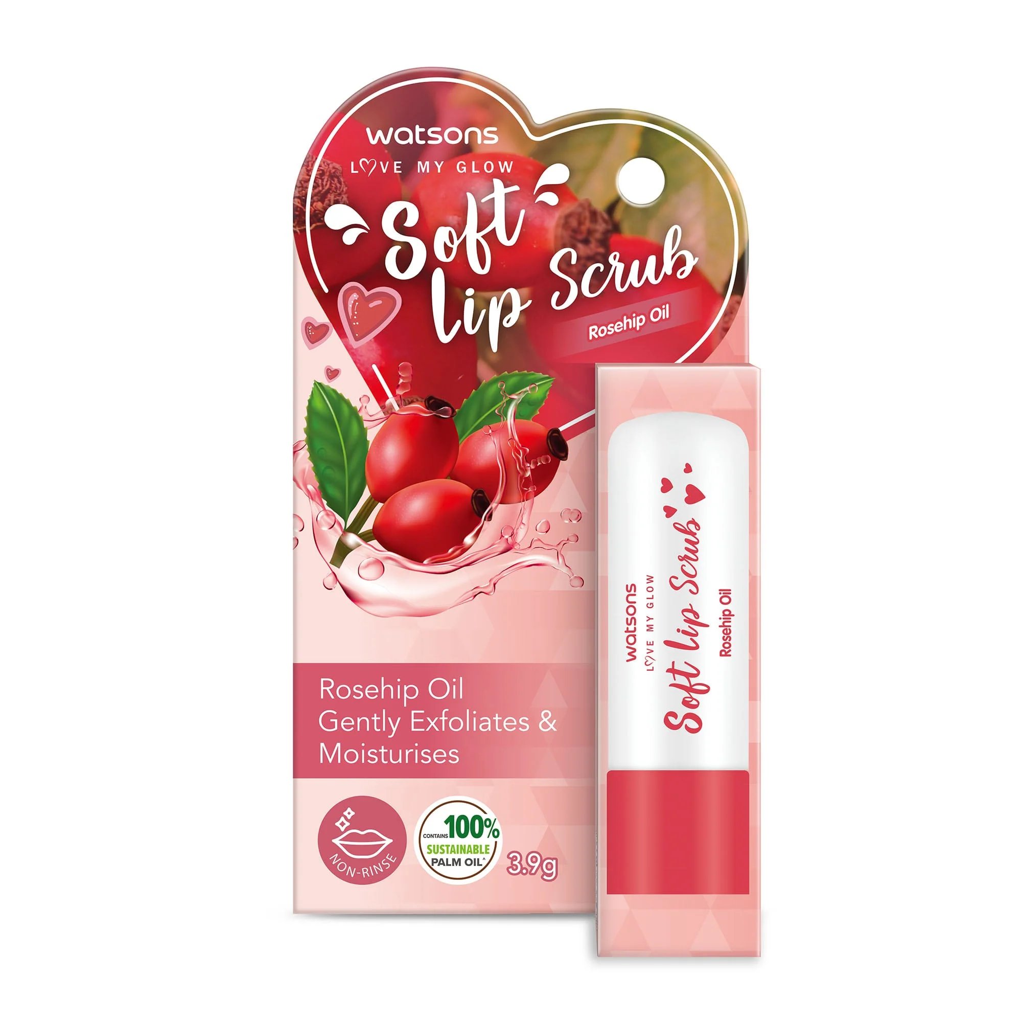 Watsons Soft Lip Scrub Rosehip Oil  3.9g